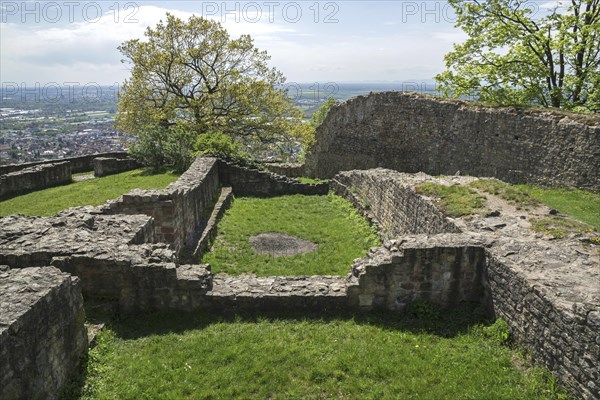 Foundation walls of the former castle Schauenburg