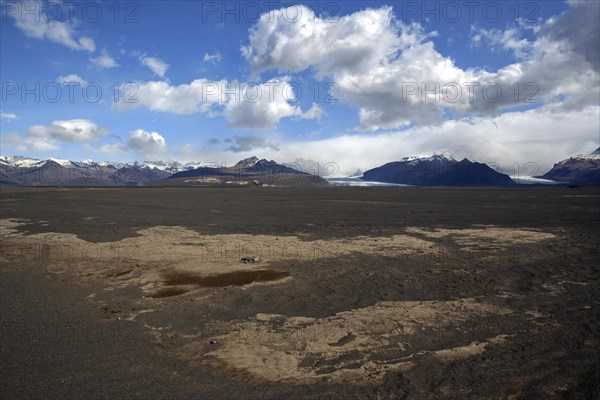 Vulcanic sand Skeidararsandur at Skaftfell