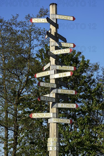 Signpost in Ursberg