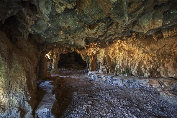 Cave in a karst cone