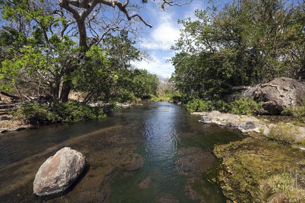 River course to the waterfall Llanos de Cortes