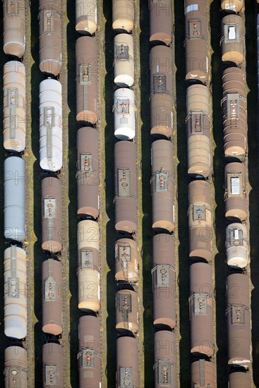 Tank wagons on the railroad siding