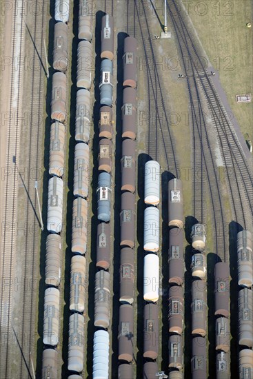 Tank wagons on the railroad siding