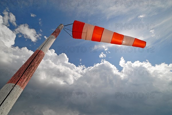 Blowing windsock