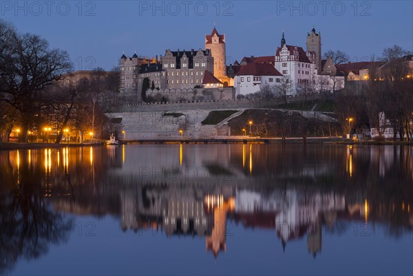 Schloss Bernburg by the river Saale