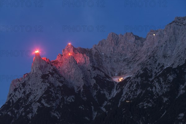 Mountain fire at the Karwendel