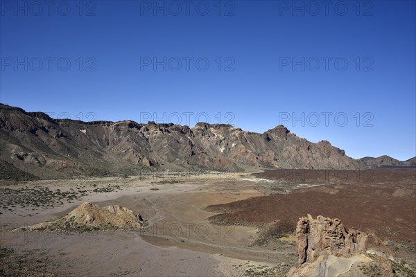 Foothills of solidified lava