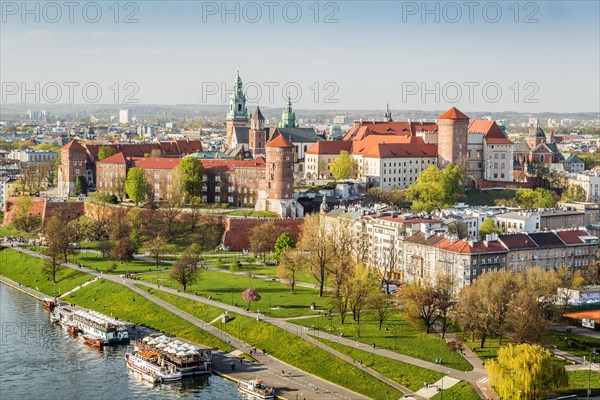 City view with Wawel Royal Castle