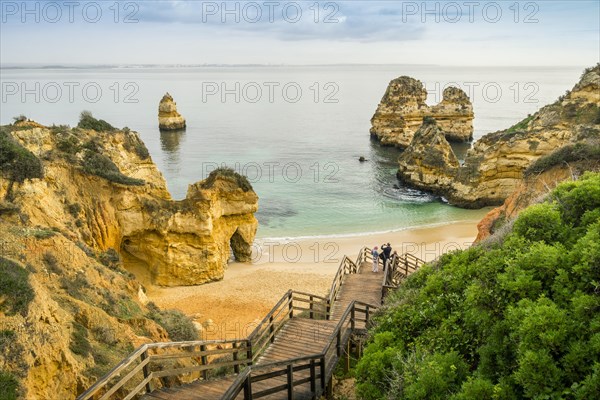 Camilo Beach with wooden walkway to the sandy beach