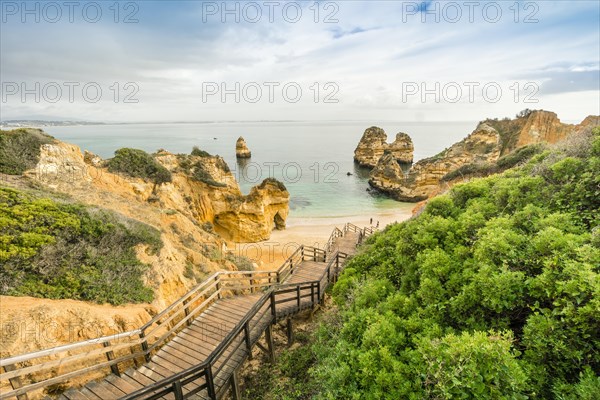 Camilo Beach with wooden walkway to the sandy beach