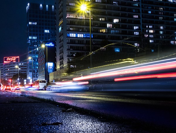 Leipziger Strasse at night