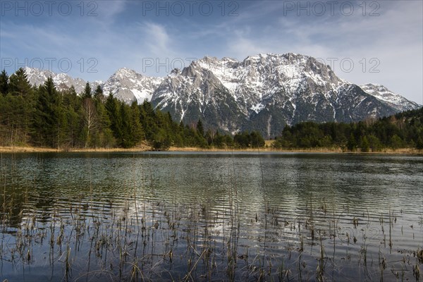 Luttensee lake and Western Karwendelspitze