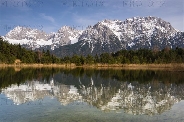 Luttensee lake and Western Karwendelspitze