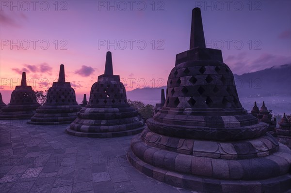 Borobudur temple at sunrise