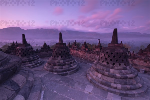 Borobudur temple at sunrise