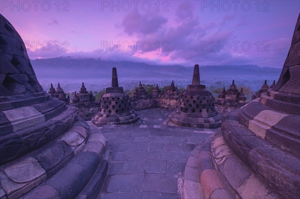 Borobudur temple at sunrise