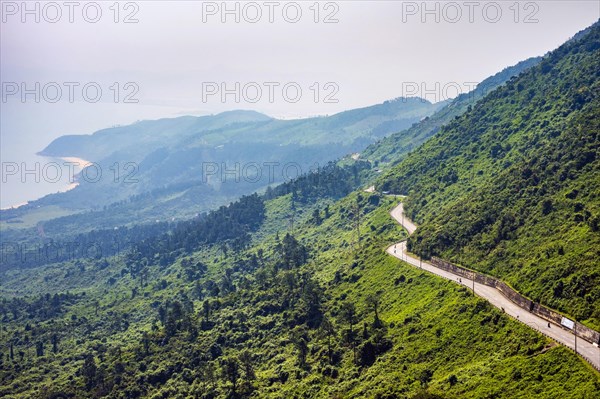 Winding road through Háº£i Van Pass