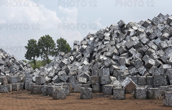 Mountain of scrap metal