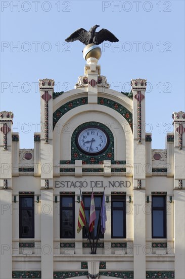 Facade with clock