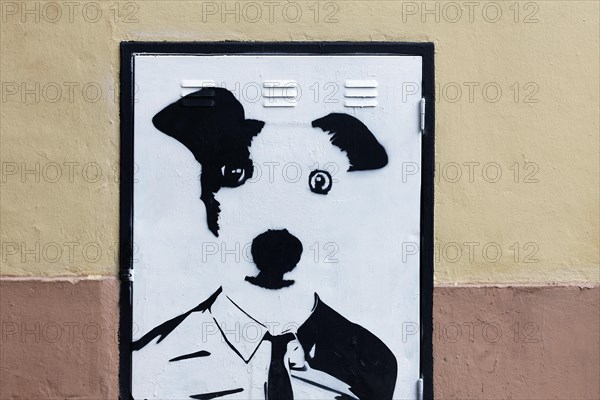 Jack Russel Terrier with shirt and tie