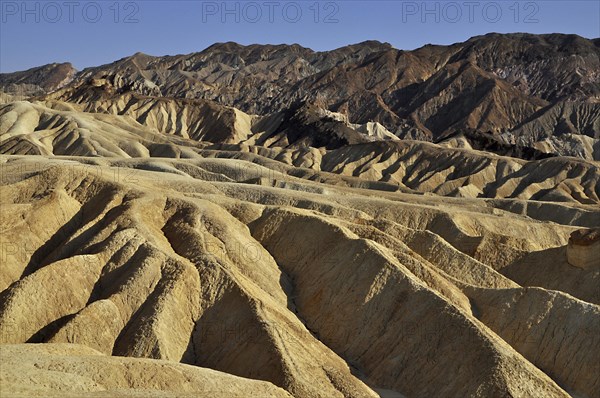 Eroded landscape at Zabriskie Point