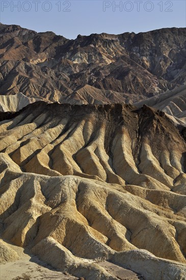 Eroded landscape at Zabriskie Point