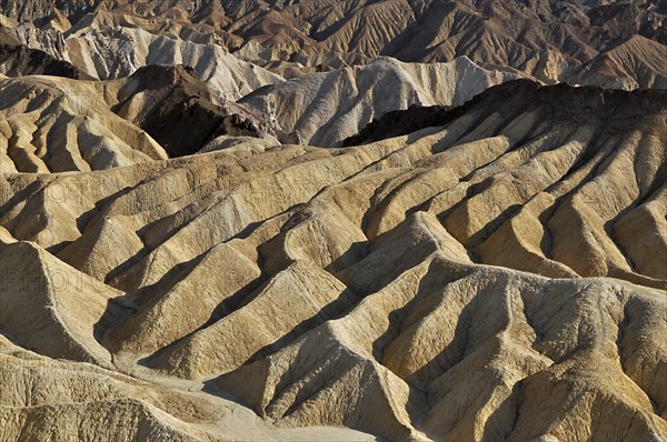 Eroded landscape at Zabriskie Point