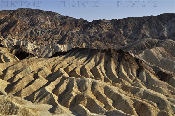 Eroded landscape at Zabriskie Point