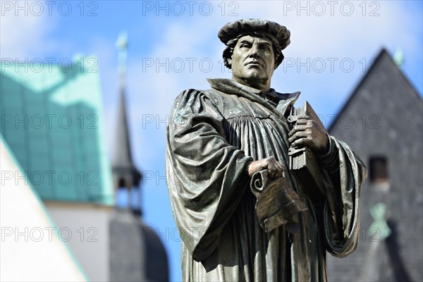 Martin Luther memorial on the market square