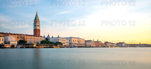 St Mark's Campanile and Piazza San Marco at sunrise