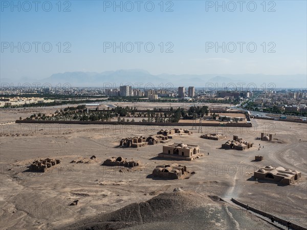 Ruins of the ceremonial buildings at the Tower of Silence