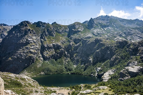 Mountain lake Lac de Melo