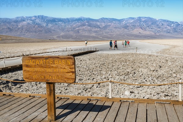 Sign marking Badwater Basin