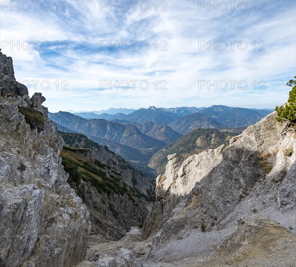 View into the Alps