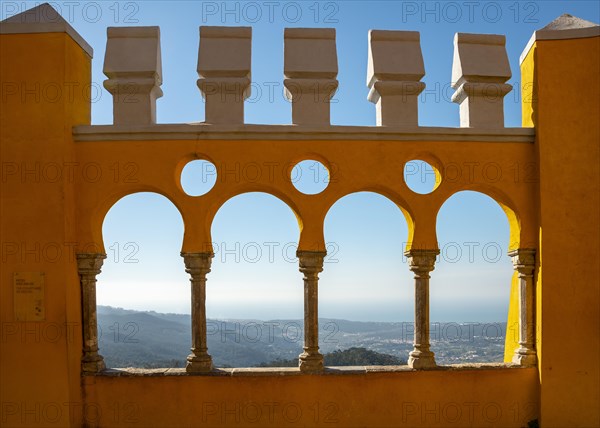 Castle wall with view