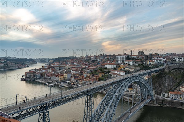 View over Porto with Ponte Dom Luis I