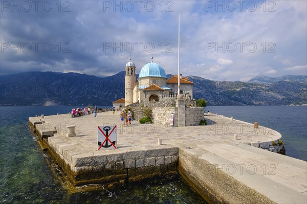 Pilgrimage church on the island of Maria of the Rock