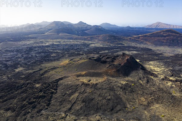 Crater of the volcanic cone Santa Catalina