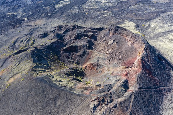 Crater of the volcanic cone Santa Catalina