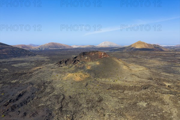 Crater of the volcanic cone Santa Catalina