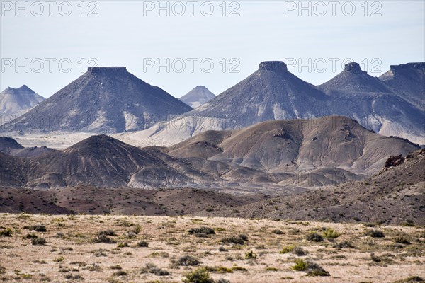 Flattened mountains