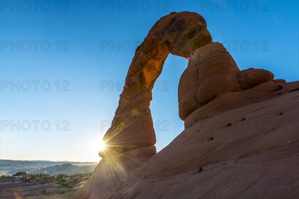 Natural Arch Delicate Arch at sunset