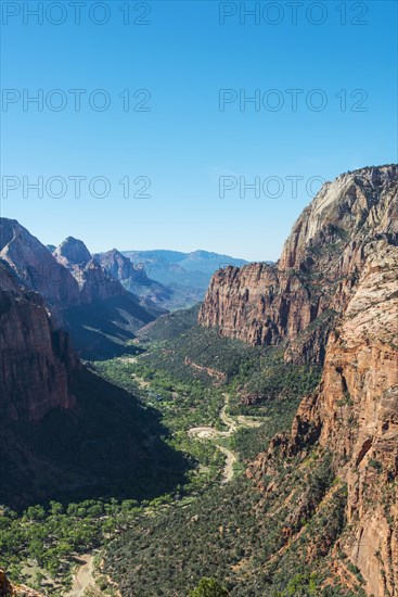 View of Zion Canyon from Angels Landing