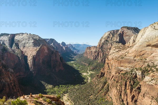 View of Zion Canyon from Angels Landing