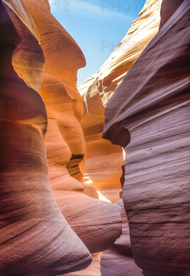 Colourful sandstone formation