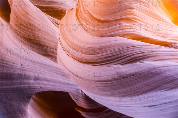 Colourful sandstone formation