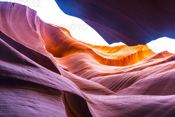 Colourful sandstone formation