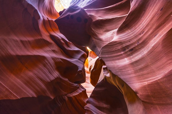 Colourful sandstone formation