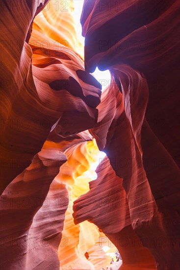 Colourful sandstone formation