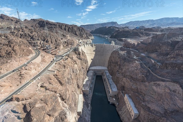 View of Hoover Dam from Mike O'Callaghan-Pat Tillman Memorial Bridge